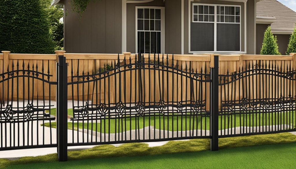 Arched topped decorative fence panels