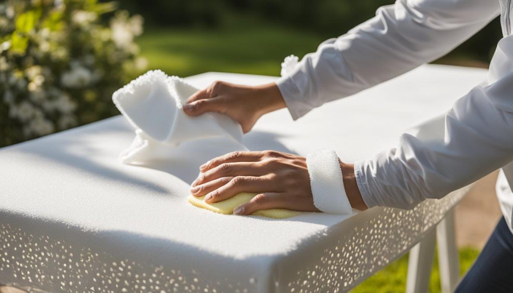 cleaning garden furniture covers