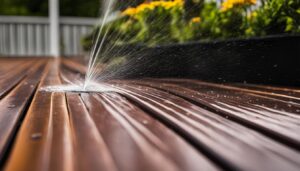 how to clean composite decking